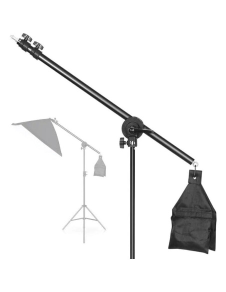 Soporte de Luz Profesional Sellvia con Brazo Telescópico y Bolsa de Arena