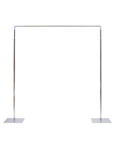 Soporte de Fondo Ajustable LOYALHEARTDY 3x3m Acero Inoxidable