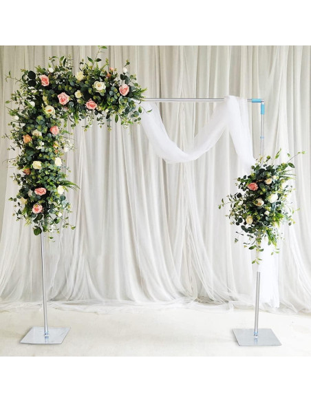 Soporte de Fondo Ajustable LOYALHEARTDY 3x3m Acero Inoxidable