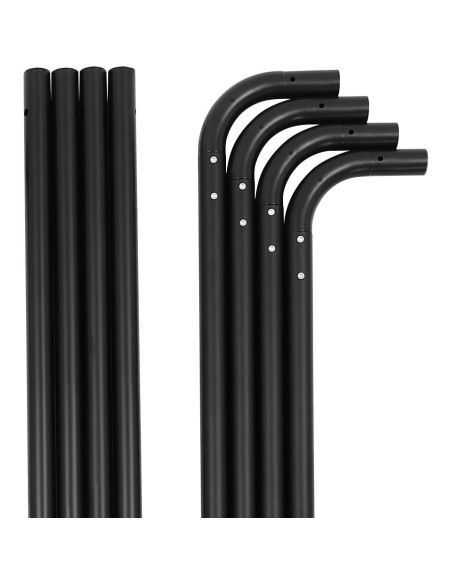 Kit de fondo fotográfico blanco 2.4x4m con soporte ajustable