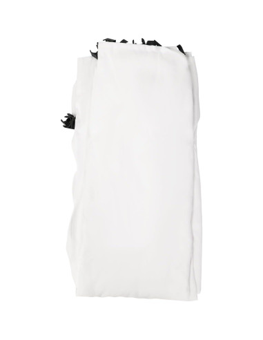 Kit de fondo fotográfico blanco 2.4x4m con soporte ajustable