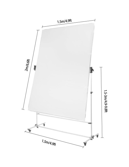 Difusor de Luz para Fotografía Kreiaoer 1.5x2m con Soporte Ajustable