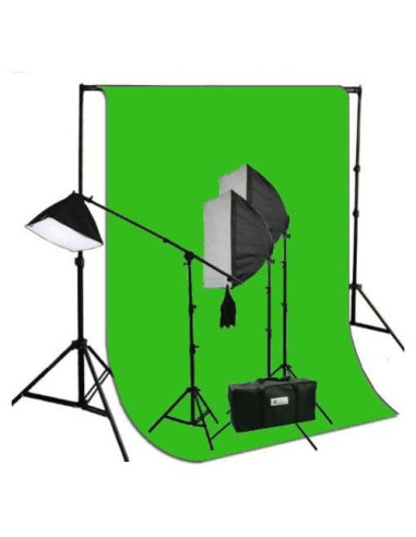 Kit de Estudio Fotográfico ePhotoInc 3 Softbox 2700W Luz