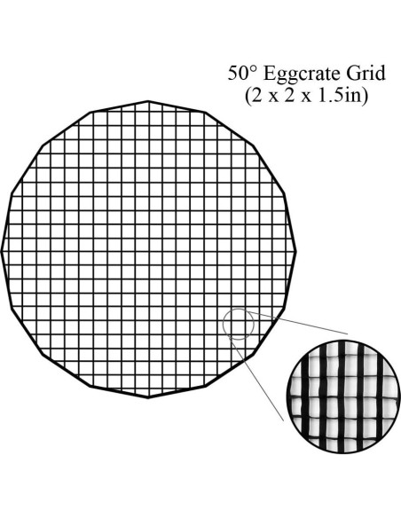 Rejilla de huevo 80cm EZ-Pro Beauty Dish 50 para softbox