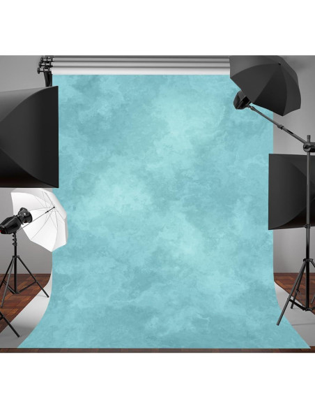 Fondo de Fotografía Profesional DULUDA 5x7ft Cian Abstracto