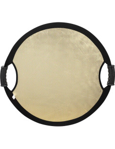 Reflector Circular Colapsable Glow 56 cm Oro Onda/Blanco 2