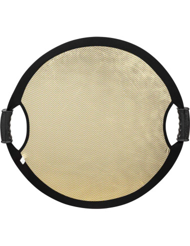 Reflector Circular Colapsable Glow 56 cm Oro Onda/Blanco