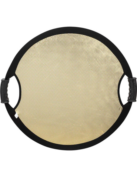 Reflector Circular Colapsable Glow 56 cm Oro Onda/Blanco