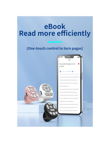 Control Remoto Inalámbrico Bluetooth NOVZIX S29 Rosa