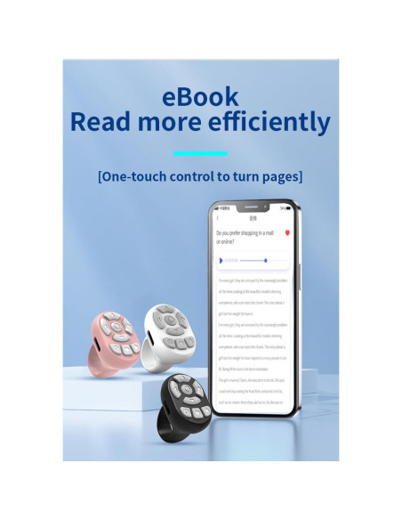 Control Remoto Inalámbrico Bluetooth NOVZIX S29 Rosa