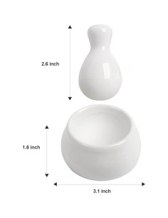 Juego de Mortero y Mano Howise 6.35 cm para Moler Especias 2