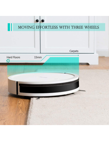 Aspiradora Robot COSTWAY 2000Pa Control Remoto 120min Silenciosa