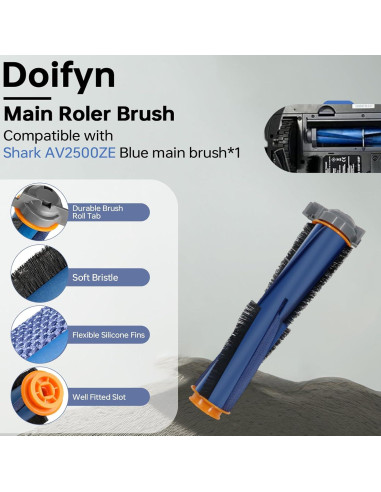 Repuestos Doifyn para Aspiradora Robot Shark AV2500ZE - 1 Cepillo, 2 Filtros