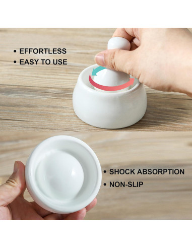 Juego de Mortero y Mano Howise 6.35 cm para Moler Especias