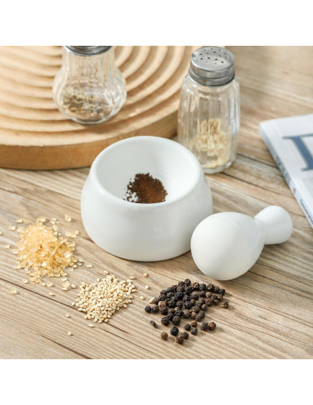 Juego de Mortero y Mano Howise 6.35 cm para Moler Especias