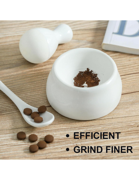 Juego de Mortero y Mano Howise 6.35 cm para Moler Especias