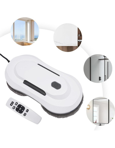 Robot Limpiador de Ventanas WENBINGSHOP JJGDN7, 2800 Pa, Control Remoto