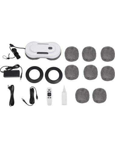 Robot Limpiador de Ventanas WENBINGSHOP JJGDN7, 2800 Pa, Control Remoto