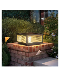 Luz de Cap Post Solar PTOUG LED IP65 Acero Inoxidable 3W