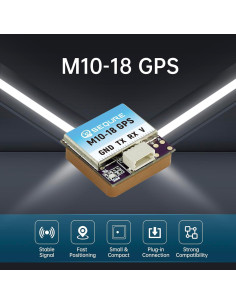 Módulo GPS Mini SEQURE M10-18 Antena Cerámica 10Hz para Drones 2