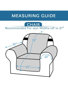 Funda de Silla Reversible H.VERSAILTEX Antideslizante 53 cm 2