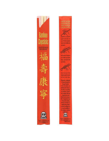 Palillos de Bambú Desechables Homerite 200 Pares 22.86 cm