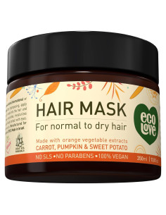 Mascarilla para Cabello EcoLove 335 g - Hidratante Zanahoria Calabaza