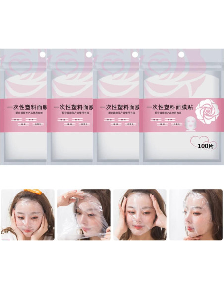 400 Piezas Máscaras Faciales Plásticas Desechables FOMIYES