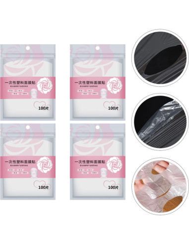 400 Piezas Máscaras Faciales Plásticas Desechables FOMIYES