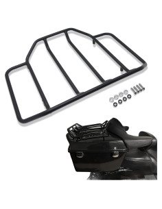 Estante de Equipaje Negro HTTMT para Harley Touring 50.8x35.6 cm