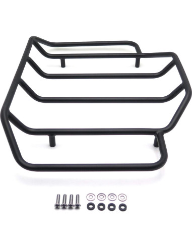 Estante de Equipaje Negro HTTMT para Harley Touring 50.8x35.6 cm