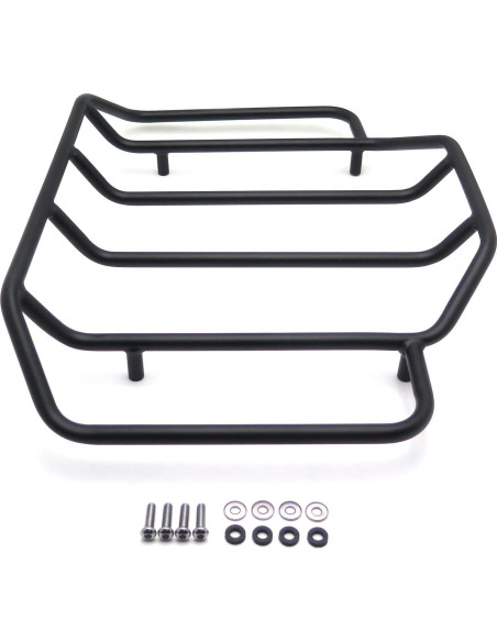 Estante de Equipaje Negro HTTMT para Harley Touring 50.8x35.6 cm