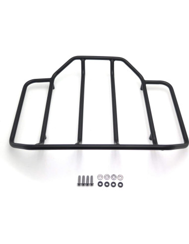 Estante de Equipaje Negro HTTMT para Harley Touring 50.8x35.6 cm