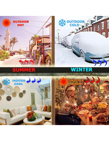 Tope de Draft Ajustable YINGD 100 cm con Cepillo Aislante Negro