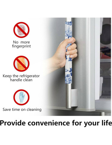 Juego de Fundas para Manijas de Refrigerador QwThum 35.6x14cm