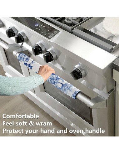 Juego de Fundas para Manijas de Refrigerador QwThum 35.6x14cm