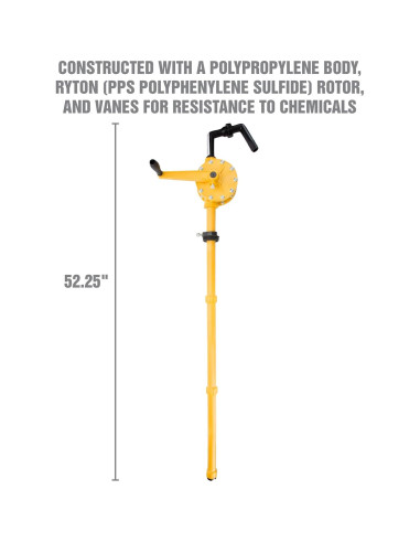 Bomba Rotativa Manual OEMTOOLS 24470 para Barril de 55 Galones