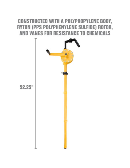 Bomba Rotativa Manual OEMTOOLS 24470 para Barril de 55 Galones