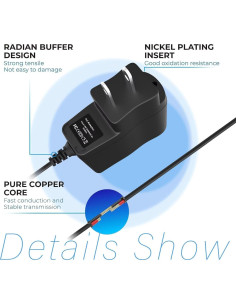 Adaptador de CA SLLEA para radio Kaito KA332W 100-240V 2