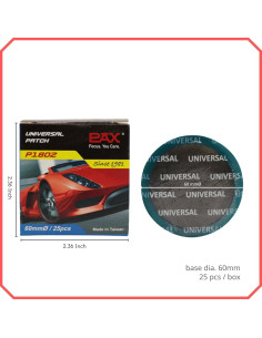 Kit de Parches de Reparación PAX 25 Pcs 60mm para Neumáticos 2