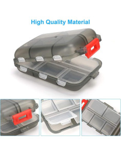 Organizador de Pastillas de Viaje NSpring 2PCS 10 Compartimentos 2