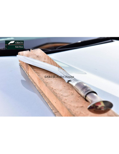 Cuchillo Kukri GK&CO. 33 cm Mango Madera Rosa Hecho a Mano