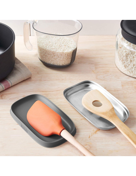 Soporte para Cucharas Dobles Tovolo de Acero Inoxidable