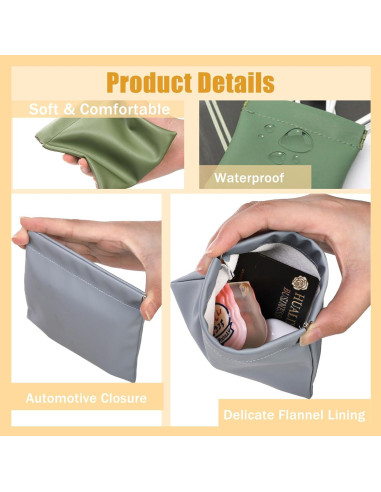 18 Mini Bolsos de Maquillaje WRINGKIT Impermeables 12.7 cm