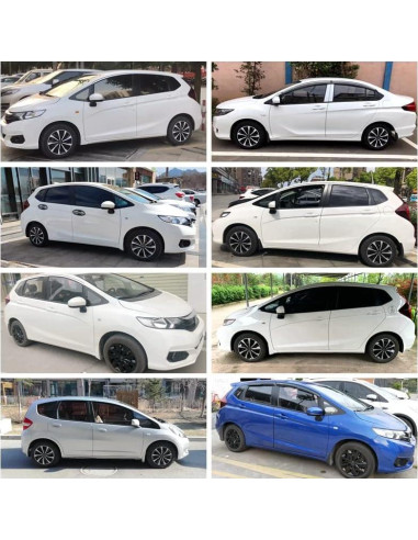 Cubierta de Rueda Aiqiying Hubcap Universal 14" ABS Plata-Negro