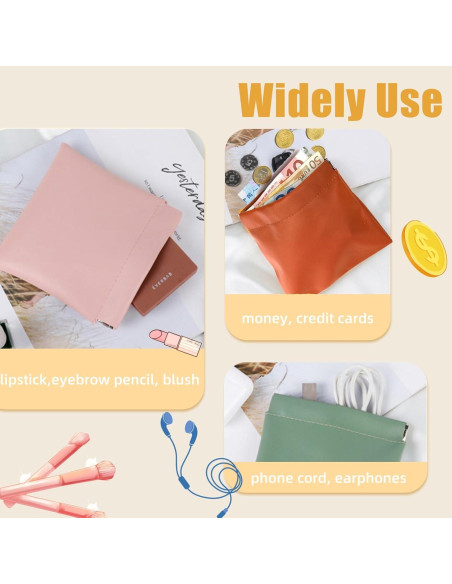 18 Mini Bolsos de Maquillaje WRINGKIT Impermeables 12.7 cm