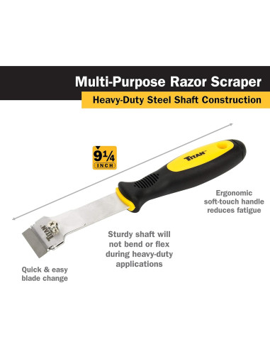 Raspador de cuchilla Titan 12030 mango largo 25.4 cm