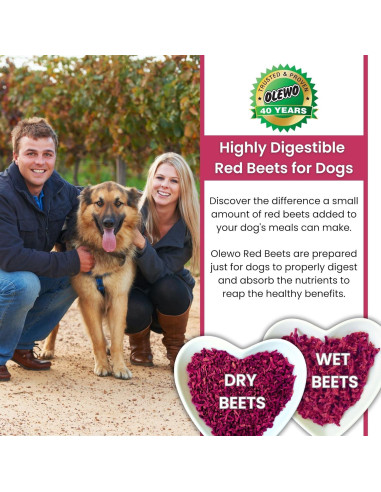 Olewo Remolachas Rojas para Perros 0.45 kg - Suplemento Nutricional