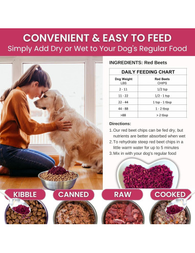 Olewo Remolachas Rojas para Perros 0.45 kg - Suplemento Nutricional