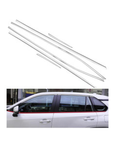 Cubierta de Moldura de Ventana Toyota RAV4 2019-2025 Acero Inoxidable